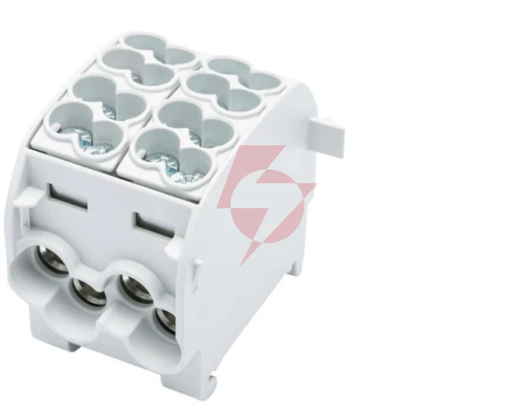 Blok rozdzielczy - odgałęźny scb 25-2 al/cu 80120 simblock szary 81505002