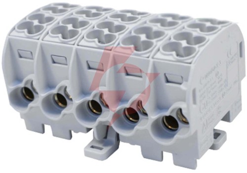 Blok rozdzielczy - odgałęźny al/cu 80150 simblock szary scb 25-5x 81500002