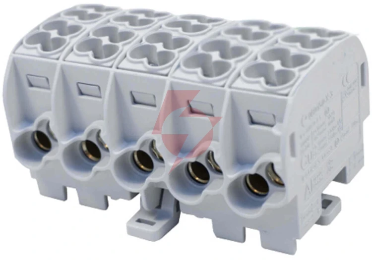 Blok rozdzielczy - odgałęźny al/cu 80150 simblock szary scb 25-5x 81500002