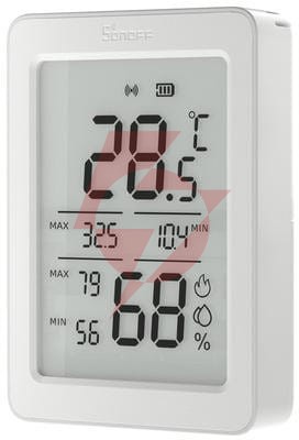 Czujnik temperatury i wilgotności zigbee lcd sonoff airguard th snzb-02dr2