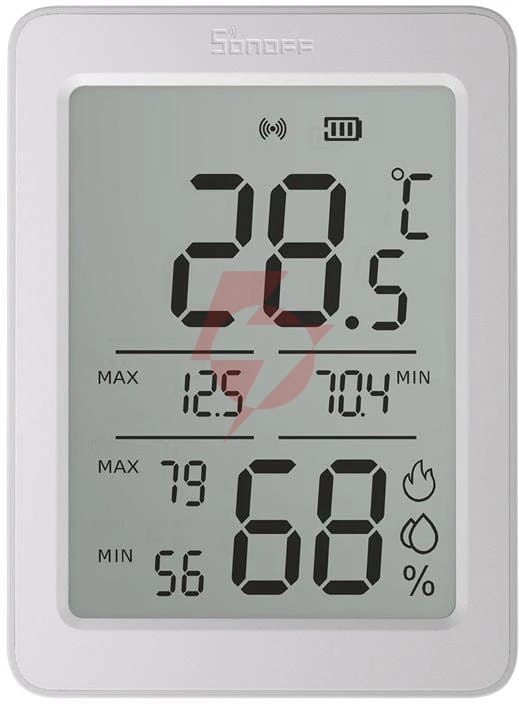 Czujnik temperatury i wilgotności zigbee lcd sonoff airguard th snzb-02dr2