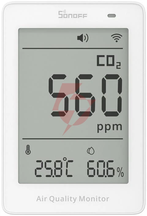 Miernik jakości powietrza wifi lcd sonoff airguard co2 sawf-08p