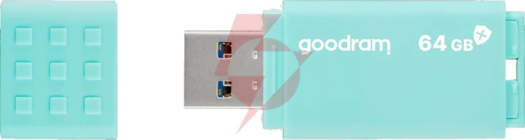 Pendrive goodram ume3 care 64gb usb 3.0 miętowy