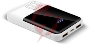 Powerbank everactive energy bank eb-10q 10000 mah 22,5 w 2x usb-a usb-c biały