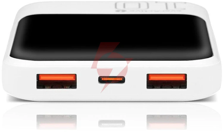 Powerbank everactive energy bank eb-10q 10000 mah 22,5 w 2x usb-a usb-c biały
