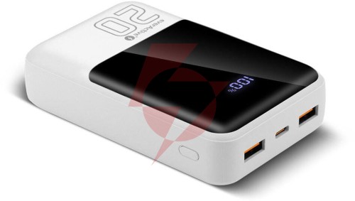 Powerbank everactive energy bank eb-20q 20000 mah 22,5 w 2x usb-a usb-c biały