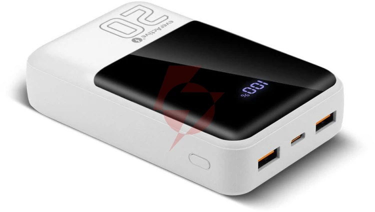 Powerbank everactive energy bank eb-20q 20000 mah 22,5 w 2x usb-a usb-c biały