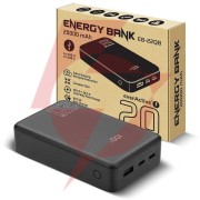 Powerbank everactive energy bank eb-22qb 20000 mah 22,5 w 2x usb-a usb-c czarny
