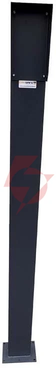 Słupek domofonowy camsafe 60x120 z daszkiem i podstawą cs-do1 - 1,6m