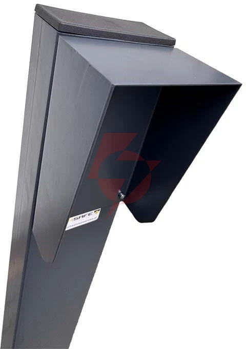 Słupek domofonowy camsafe 60x120 z daszkiem i podstawą cs-do1 - 1,6m