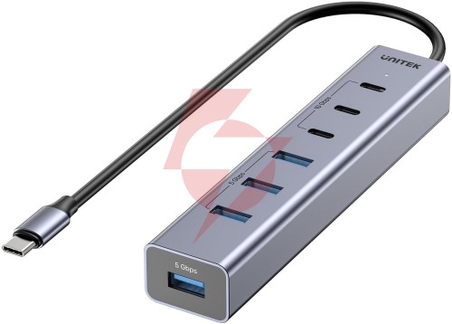 Unitek aktywny hub usb-c 3x usb-c 10gbps 4x usb-a