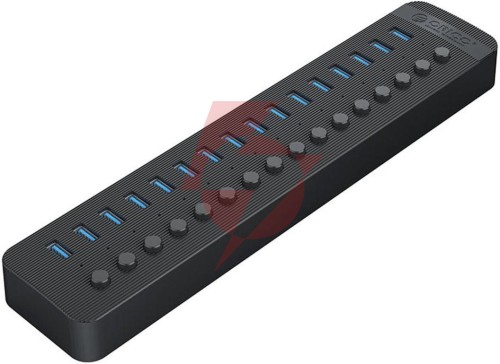 Hub usb orico 16xusb-a 5gbps bc 1.2 78w czarny