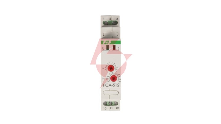 Przekaźnik czasowy 1P 10A 0,1sek-576h 230V AC opóźnione wyłaczenie PCA-512