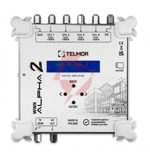Wzmacniacz telkom telmor wwk alpha 2