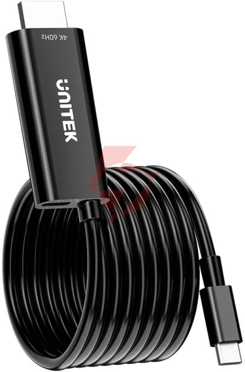 Unitek kabel usb-c do hdmi 4k@60hz z portem usb-c pd 100w