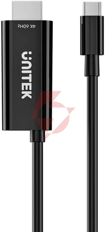 Unitek kabel usb-c do hdmi 4k@60hz z portem usb-c pd 100w