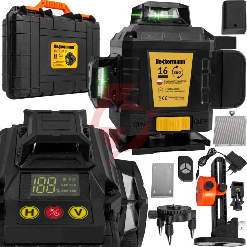 Poziomica laserowa heckermann 16 linii spl016