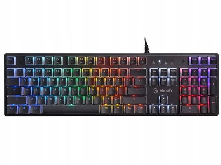 Klawiatura mechaniczna a4tech bloody s520n pudding black (blms blue switch)