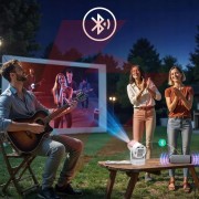 Mini projektor android wifi rzutnik full hd bluetooth z baterią zenwire k400