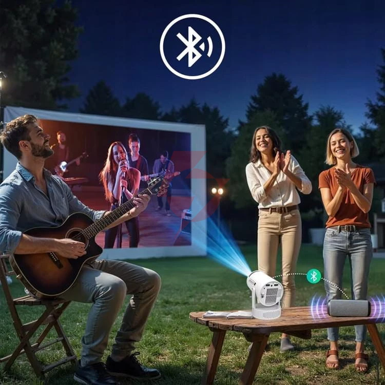 Mini projektor android wifi rzutnik full hd bluetooth z baterią zenwire k400