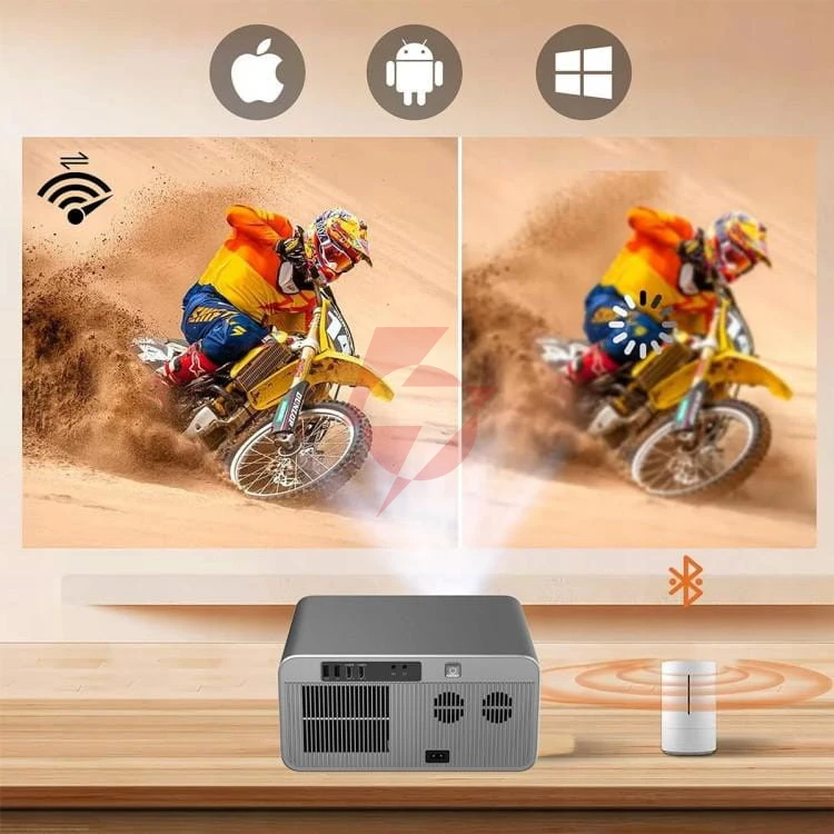 Rzutnik android google tv full hd 4k 39000lm wifi przenośny smart zenwire g60