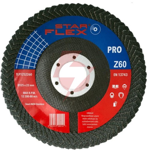 Tarcza listkowa pachwinowa star flex 125-22 gran 60 tlp1252260