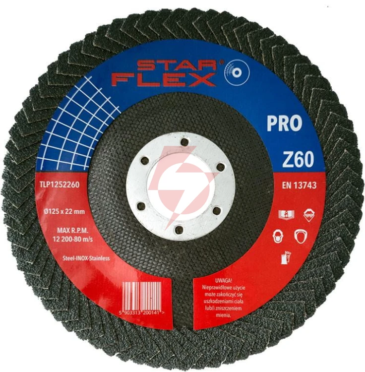 Tarcza listkowa pachwinowa star flex 125-22 gran 60 tlp1252260