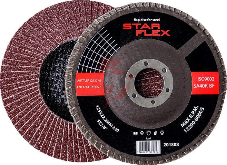 Tarcza listkowa star flex stal t29 125-22 gran 40 tls1252240
