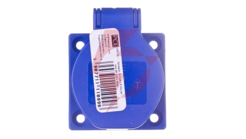 Gniazdo tablicowe 10/16A 2P+Z SCHUKO 230V niebieskie IP44 1050-0b