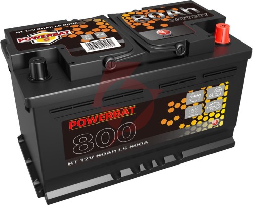 Akumulator agm samochodowy start-stop powerbat l4 12 v 80 ah