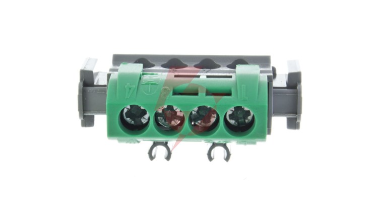 Listwa zaciskowa 4-otwory zielona IP2x Z-4 004830