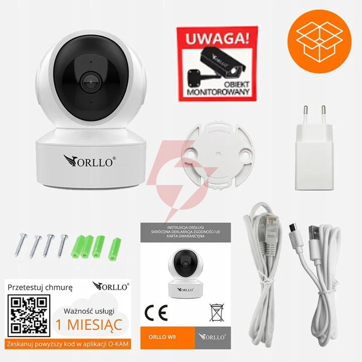 Kamera ip orllo w10 sim 4k wewnętrzna obrotowa
