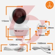 Kamera ip orllo w10 sim 4k wewnętrzna obrotowa