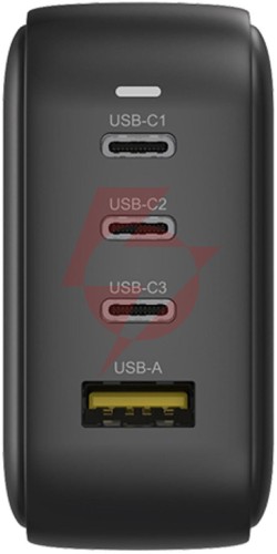 Ładowarka sieciowa unitek gan 4 porty, pd 100w qc3.0 czarna