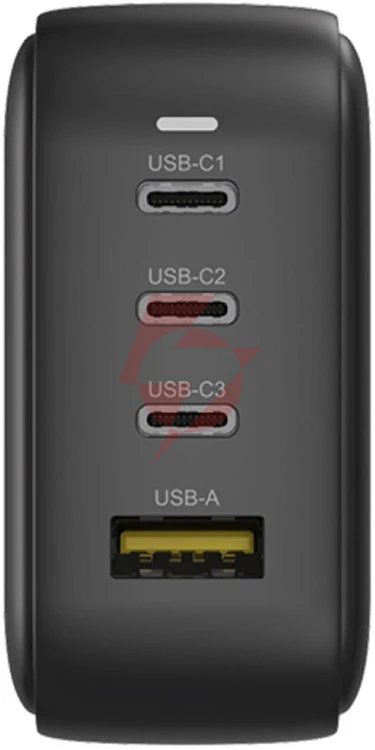 Ładowarka sieciowa unitek gan 4 porty, pd 100w qc3.0 czarna