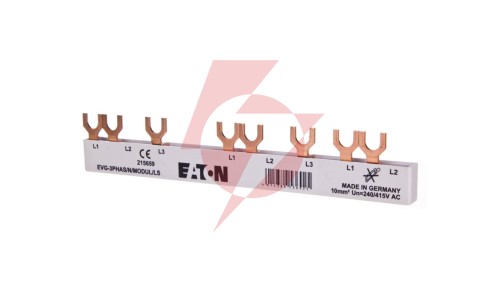 Szyna łączeniowa 3P 63A 10mm2 widełkowa EVG-3PHAS/N/5MODUL/LS 215659