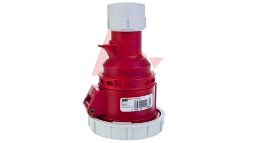 Gniazdo przenośne 16A 5P 400V czerwone IP67 SHARK 2152-6