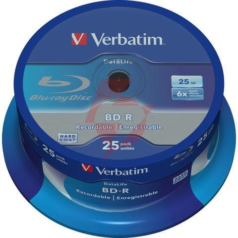 Płyty blu-ray verbatim bd-r sl 25gb cake (25szt.)