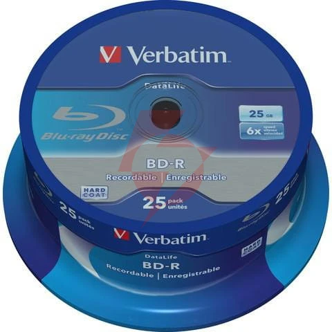 Płyty blu-ray verbatim bd-r sl 25gb cake (25szt.)