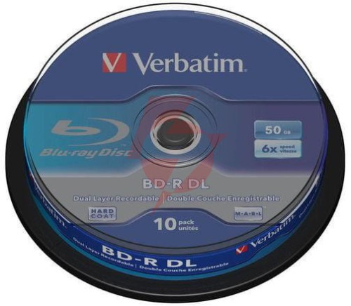 Płyty blu-ray verbatim bd-r dl 50gb cake (10szt.)