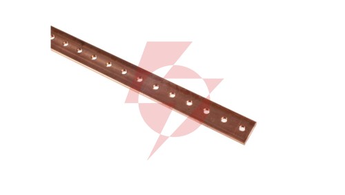 Szyna zbiorcza miedziana 25x4x1000mm 037438