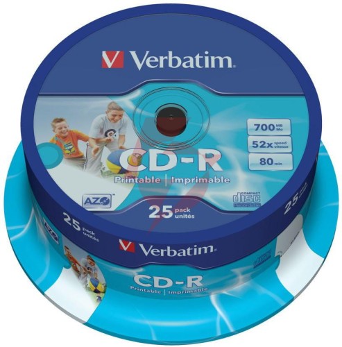 Płyta cd-r verbatim printable (25szt)