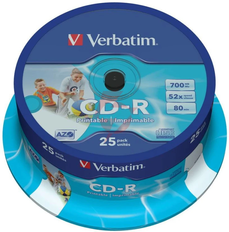 Płyta cd-r verbatim printable (25szt)