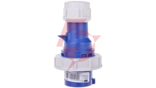 Wtyczka przenośna 16A 3P 230V niebieska IP67 SHARK 0132-6v