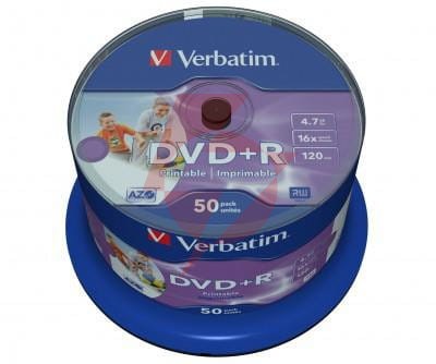 Płyty dvd+r verbatim azo printable (50szt)