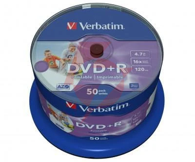 Płyty dvd+r verbatim azo printable (50szt)