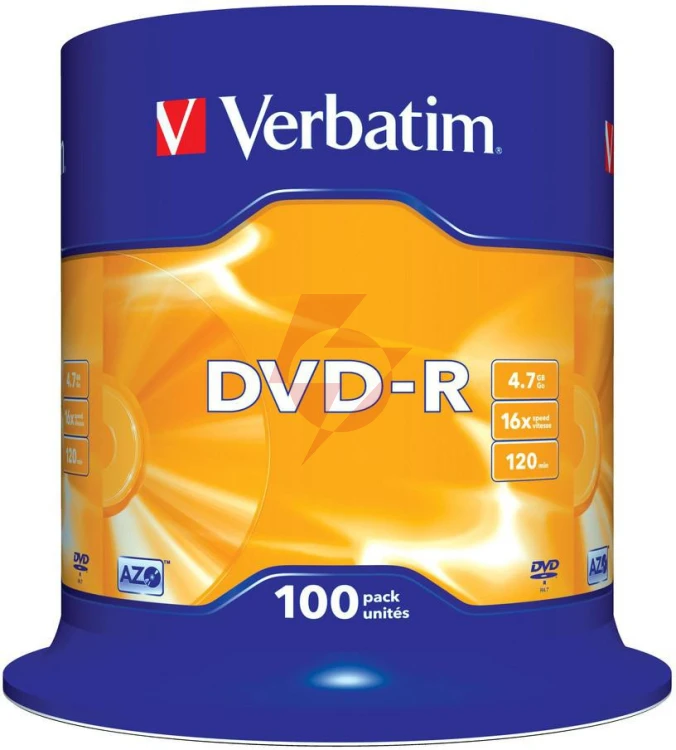 Płyty dvd-r verbatim azo (100szt)