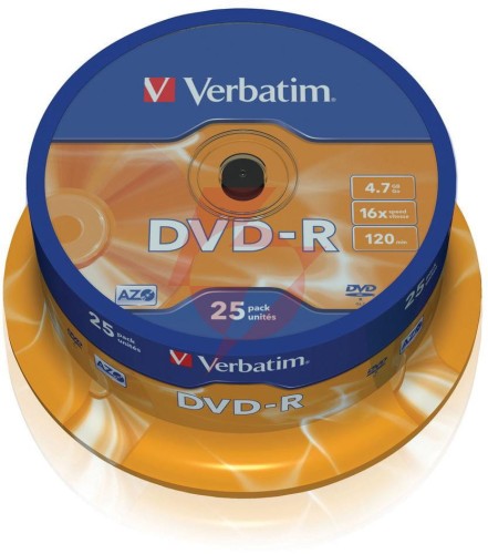 Płyty dvd-r verbatim azo (25szt)