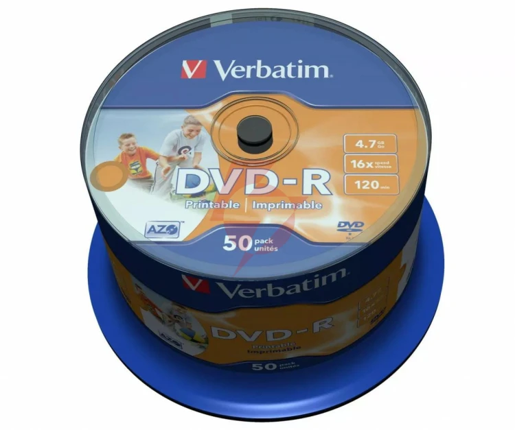 Płyty dvd-r verbatim azo printable (50szt)