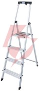 Drabina aluminiowa jednostronna krause safety 1x4 z półką 126320